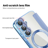 Husa pentru Samsung Galaxy S25 Plus, Techsuit SmartMag Book Case, bleu