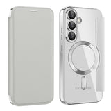Husa pentru Samsung Galaxy S25 Plus, Techsuit SmartMag Book Case, albastru
