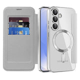 Husa pentru Samsung Galaxy S25 Plus, Techsuit SmartMag Book Case, albastru