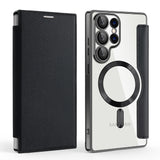 Husa pentru Samsung Galaxy S25 Ultra, Techsuit SmartMag Book Case, albastru