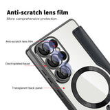Husa pentru Samsung Galaxy S25 Ultra, Techsuit SmartMag Book Case, albastru