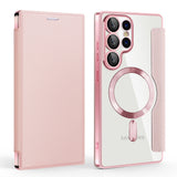 Husa pentru Samsung Galaxy S25 Ultra, Techsuit SmartMag Book Case, albastru