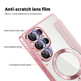 Husa pentru Samsung Galaxy S25 Ultra, Techsuit SmartMag Book Case, albastru