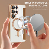 Husa pentru Samsung Galaxy S25 Ultra, Techsuit SmartMag Book Case, albastru