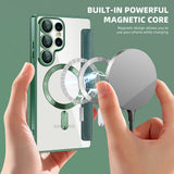 Husa pentru Samsung Galaxy S25 Ultra, Techsuit SmartMag Book Case, albastru