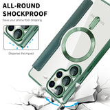 Husa pentru Samsung Galaxy S25 Ultra, Techsuit SmartMag Book Case, albastru