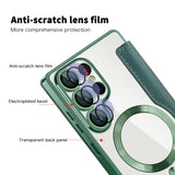 Husa pentru Samsung Galaxy S25 Ultra, Techsuit SmartMag Book Case, albastru