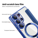 Husa pentru Samsung Galaxy S25 Ultra, Techsuit SmartMag Book Case, albastru