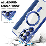 Husa pentru Samsung Galaxy S25 Ultra, Techsuit SmartMag Book Case, albastru