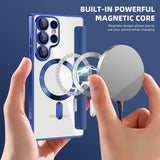 Husa pentru Samsung Galaxy S25 Ultra, Techsuit SmartMag Book Case, albastru