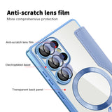 Husa pentru Samsung Galaxy S25 Ultra, Techsuit SmartMag Book Case, bleu