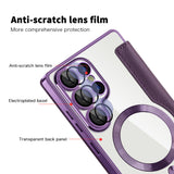Husa pentru Samsung Galaxy S25 Ultra, Techsuit SmartMag Book Case, albastru