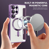 Husa pentru Samsung Galaxy S25 Ultra, Techsuit SmartMag Book Case, albastru