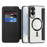 Husa pentru Samsung Galaxy S25 Edge, Techsuit SmartMag Book Case, albastru