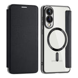 Husa pentru Samsung Galaxy S25 Edge, Techsuit SmartMag Book Case, albastru