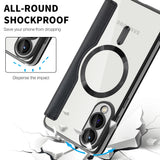 Husa pentru Samsung Galaxy S25 Edge, Techsuit SmartMag Book Case, albastru