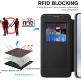 Husa pentru Samsung Galaxy S25 Edge, Techsuit SmartMag Book Case, albastru
