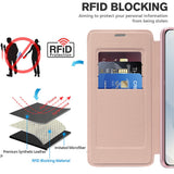 Husa pentru Samsung Galaxy S25 Edge, Techsuit SmartMag Book Case, albastru