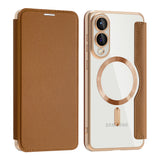 Husa pentru Samsung Galaxy S25 Edge, Techsuit SmartMag Book Case, albastru