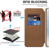 Husa pentru Samsung Galaxy S25 Edge, Techsuit SmartMag Book Case, albastru