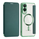 Husa pentru Samsung Galaxy S25 Edge, Techsuit SmartMag Book Case, albastru