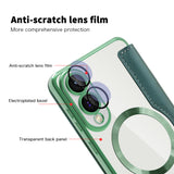 Husa pentru Samsung Galaxy S25 Edge, Techsuit SmartMag Book Case, albastru