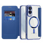 Husa pentru Samsung Galaxy S25 Edge, Techsuit SmartMag Book Case, albastru