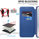Husa pentru Samsung Galaxy S25 Edge, Techsuit SmartMag Book Case, albastru