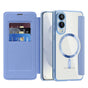 Husa pentru Samsung Galaxy S25 Edge, Techsuit SmartMag Book Case, bleu