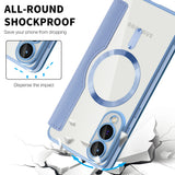 Husa pentru Samsung Galaxy S25 Edge, Techsuit SmartMag Book Case, bleu