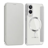 Husa pentru Samsung Galaxy S25 Edge, Techsuit SmartMag Book Case, albastru