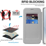 Husa pentru Samsung Galaxy S25 Edge, Techsuit SmartMag Book Case, albastru