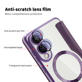Husa pentru Samsung Galaxy S25 Edge, Techsuit SmartMag Book Case, albastru