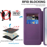 Husa pentru Samsung Galaxy S25 Edge, Techsuit SmartMag Book Case, albastru