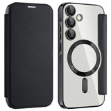 Husa pentru Samsung Galaxy A35 5G, Techsuit SmartMag Book Case, albastru