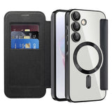 Husa pentru Samsung Galaxy A35 5G, Techsuit SmartMag Book Case, albastru