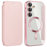 Husa pentru Samsung Galaxy A35 5G, Techsuit SmartMag Book Case, albastru