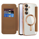 Husa pentru Samsung Galaxy A35 5G, Techsuit SmartMag Book Case, albastru