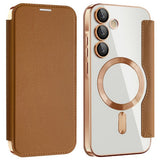 Husa pentru Samsung Galaxy A35 5G, Techsuit SmartMag Book Case, albastru