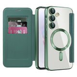 Husa pentru Samsung Galaxy A35 5G, Techsuit SmartMag Book Case, albastru