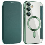 Husa pentru Samsung Galaxy A35 5G, Techsuit SmartMag Book Case, albastru