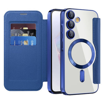 Husa pentru Samsung Galaxy A35 5G, Techsuit SmartMag Book Case, albastru