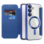 Husa pentru Samsung Galaxy A35 5G, Techsuit SmartMag Book Case, albastru