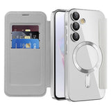 Husa pentru Samsung Galaxy A35 5G, Techsuit SmartMag Book Case, albastru