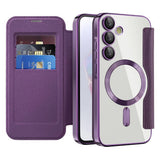 Husa pentru Samsung Galaxy A35 5G, Techsuit SmartMag Book Case, albastru