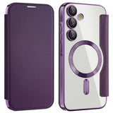 Husa pentru Samsung Galaxy A35 5G, Techsuit SmartMag Book Case, albastru