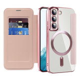 Husa pentru Samsung Galaxy S22 5G, Techsuit SmartMag Book Case, albastru