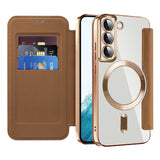 Husa pentru Samsung Galaxy S22 5G, Techsuit SmartMag Book Case, albastru