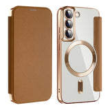 Husa pentru Samsung Galaxy S22 5G, Techsuit SmartMag Book Case, albastru
