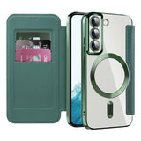 Husa pentru Samsung Galaxy S22 5G, Techsuit SmartMag Book Case, albastru